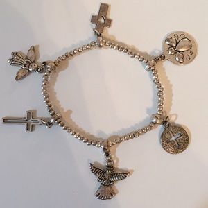 Religious dangle bracelet